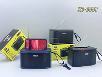 Système de sonorisation Nns NS-600S, diffusion sans fil, rechargeable, haute puissance, en plastique, avec éclairage LED disco, enceinte Bluetooth portable, radio FM