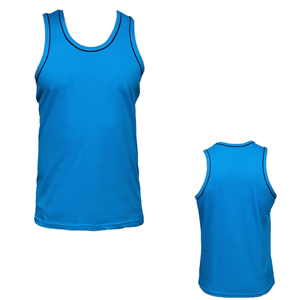Men's Athletic Tank Top Sky Blue Gym <b>Stringer</b> Sleeveless Training Shirt Performance Mesh Sports <b>Vest</b> Custom Logo 2026 - Product Image 1