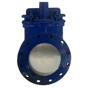 High Heavy Duty Cast Steel Knife Gate PZ73-16P DN350 Manual Hard <b>Seal</b> for Industrial Slurry Water Gas - Product Image 4