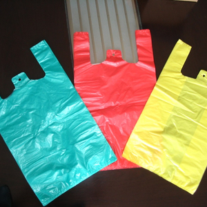 recyclable plastic custom t shirt bag on roll