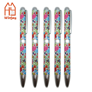 Penna regalo di lusso all'ingrosso/personalizzata, colorazione completa in metallo con penna a sfera Twist a trasferimento termico, punto <span class=keywords><strong>medio</strong></span> di inchiostro nero per ufficio. - Product Image 5