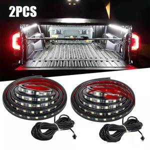 Nouvelles bandes lumineuses LED EURS 2 pièces 1,5 m 6500 K 1000 LM pour compartiment et coffre de camionnette avec commande par interrupteur, ajustement universel - Product Image 1