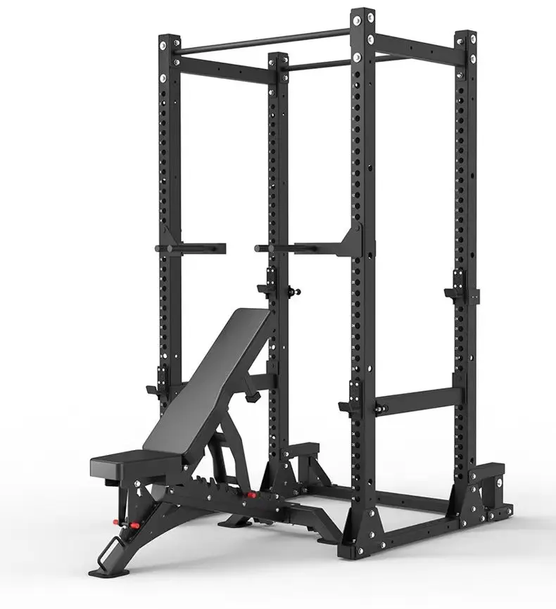 V-M fitness Custom Multi functional squat rack chest clamping gantry pedaling body building equipment