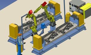 FANUC PLC หุ่นยนต์เชื่อมเครื่องยนต์หุ่นยนต์อัตโนมัติสำหรับโครงสร้างเหล็กการผลิตโลหะอุตสาหกรรม - Product Image 5