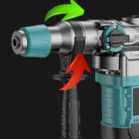 Marteau perforateur rotatif sans fil rechargeable de qualité industrielle et DIY avec batterie lithium-ion