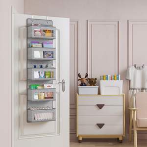 Sac de rangement suspendu personnalisable en non-tissé sérigraphié pour porte, sac de rangement multicouche suspendu pour armoire - Product Image 5