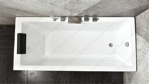 Bañera independiente de acrílico blanco para familia y una persona, <span class=keywords><strong>Simple</strong></span>, 59 pulgadas - Product Image 3
