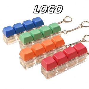 X48 Juguete Antiestrés de Plástico Acrílico con Forma de Teclado y Tapa de Tecla - Product Image 1