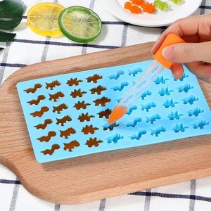 मिनी डायनासोर सिलिकॉन कैंडी मोल्ड नॉनस्टिक ड्रैगन ग्मी भालू ट्रे के साथ ड्रॉपबॉक्स पैक पैक चॉकलेट जेलेटिन ट्रे - Product Image 2