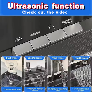 Lavello da <span class=keywords><strong>Cucina</strong></span> Intelligente in Acciaio Inox 304 a <span class=keywords><strong>Vasca</strong></span> Singola Sottopiano con Display della Temperatura - Product Image 5