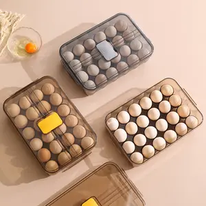 Transparente Einzels chicht mit Deckel Stapelbare Eier Aufbewahrung sbox BPA Kostenlos für 16 Eier (Schwarz)