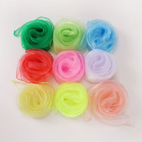 60cm Carré Scène Petite Gaze Solide Couleur Mousseline De Soie Nylon Enfants Danse Performance Foulard En Soie Jeu Mouchoir Fabricants