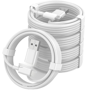 20W USB sạc nhanh cáp 2.1A USB-C PD đồng nguyên chất Cáp dữ liệu tương thích với 14 13 12 11 8 7 6 Pro máy in máy quét mã vạch - Product Image 1