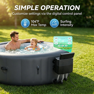 Jacuzzi Inflable Premium para 6 Personas - Logotipo y Color Personalizables - Spa de Calentamiento Rápido y Eficiente Energéticamente - Product Image 2