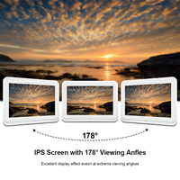 Ucuz masa Android Tablet 10 inç WiFi akıllı fotoğraf çerçevesi WiFi CMS yazılımı ile dijital tabela ekran