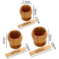 Oude Timmerman Snel Voedsel Maken Keuken Accessoires Gereedschap Natuurlijke Massief Hout Fruit Groente Knoflook Hakselsnijder