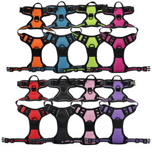 Harnes hewan peliharaan dapat diatur reflektif antilembap jaring berbantalan rompi <span class=keywords><strong>Harness</strong></span> anjing tanpa tarik pengekang anjing untuk anjing kecil besar - Product Image 2