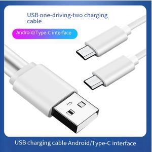 Cable de Carga Ecológico de PVC con Revestimiento de Cobre Puro 2 en 1, 5V 1A, con Tipo-C <span class=keywords><strong>y</strong></span> Micro <span class=keywords><strong>USB</strong></span>, Cable en <span class=keywords><strong>Y</strong></span> 2 en 1 para Computadora <span class=keywords><strong>y</strong></span> Cámara - Product Image 2