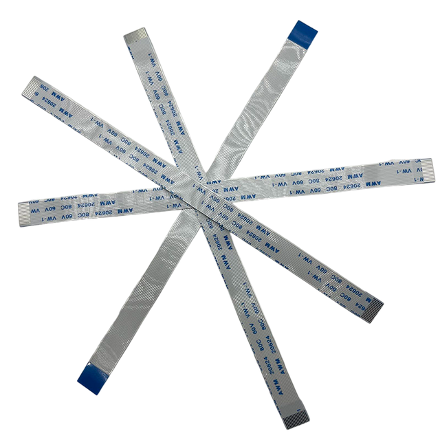 Custom 0.5/1.0mm Pitch AWM 20624 80C 60V VW-1 FFC Ribbon FFC Flat Cable Flat Flex Cable Flexible Flat Ribbon Cable for FPC LCD