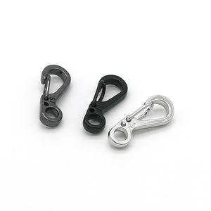 พวงกุญแจตะขอสปริงขนาดเล็กทำจากโลหะผสมสังกะสี รับน้ำหนักได้ 15 กก. อุปกรณ์เสริมสำหรับกิจกรรมกลางแจ้ง EDC รูปทรงตัว D - Product Image 2