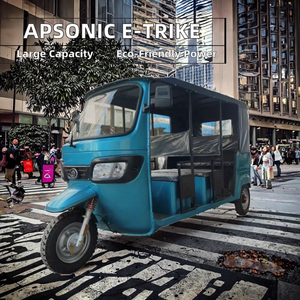 Cho apsonic điện Cargo xe máy xe kéo 60V Drift Trikes pedicab 3-bánh xe moto taxi với cơ thể mở cho người khuyết tật - Product Image 2