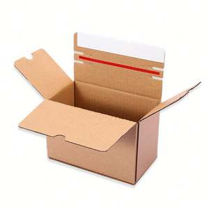 Custom 2mm Thick PET Corrugated Cardboard <b>Gift</b> <b>Box</b> Self-Sealing Mailer Tear Strip Logo Socks Recycled Materials Matte Embossing - Product Image 3