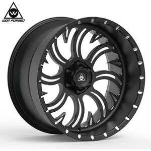 20x10 20x12 20x14 22x10 22x12 22x14 24x10 24x12 24x14 H Style Monobloc Forgé Sport Roues 4x4 Off Road concave grand lèvre Jantes