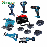 Soudeuse sans fil 21V à batterie lithium, kit combiné d'outils électriques multifonctions industriels et domestiques, construction métallique durable, souple