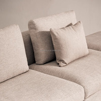 Mobilier moderne et léger de salon de style minimaliste de luxe pour les hôtels Salles Villas Appartement de luxe ensemble de canapés tissés à la mode