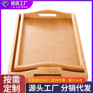 Japanese bamboo and wood <b>tea</b> <b>tray</b>, wooden bread and pastry <b>tray</b>, breakfast <b>tray</b>, fruit and vegetable <b>tray</b> for home and - Product Image 5