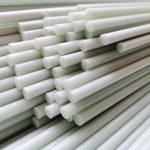 高強度天然色ガラス繊維棒フレキシブルラウンドスティックガラス繊維ステーク固体切削加工サービス - Product Image 5