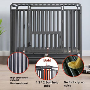 Ağır Hizmet Tipi Mobilya Tarzı Taşınabilir Katlanabilir Metal XXXL Köpek Kafesi Kulübesi Düğme Kilidi ile Evcil Hayvan Mobilyası - Product Image 4