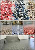 Vente en gros de copeaux de sol en paillettes d'époxy mica 3-5mm flocons d'époxy pour la décoration de sols en béton époxy