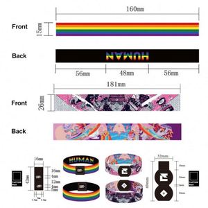 Bracelet RFID en polyester imperméable personnalisé transfrontalier, imprimé en sérigraphie, design moderne pour cadeaux promotionnels sportifs - Product Image 3