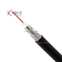 Cable Coaxial Digital Serial RG6 de Baja Pérdida, 75 Ohmios, Conductor Sólido, Revestimiento de PVC, 305M/1000FT, para Comunicación CATV