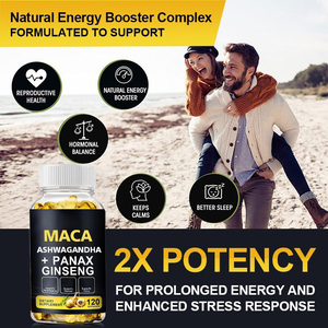OEM orijinal Sexmax enerji Boost Maca <span class=keywords><strong>Ginseng</strong></span> ashashandha yumuşak jel kapsüller erkekler için 60 90 120 kapsül dozajı - Product Image 3