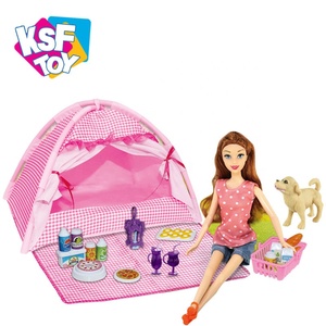 Realista 11,5 pulgadas cuerpo sólido tienda <span class=keywords><strong>de</strong></span> <span class=keywords><strong>campaña</strong></span> al aire libre serie <span class=keywords><strong>accesorios</strong></span> <span class=keywords><strong>casa</strong></span> <span class=keywords><strong>de</strong></span> muñecas <span class=keywords><strong>de</strong></span> niña - Product Image 1