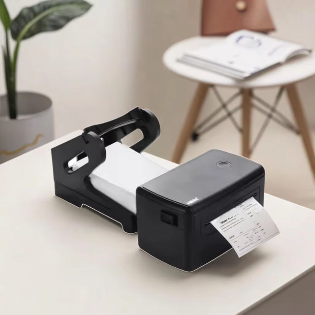 4 Inch Thermal Label Printer 110mm Direct Thermal Shipping Label Printer for 4x6 Labels Compatible with Windows/Mac
