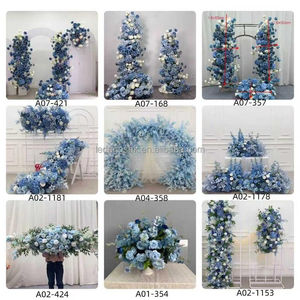 Arreglo Floral Verde de Seda para Boda LEDA, Centro de Mesa con Flores Artificiales, Bola de Flores para Decoración de Eventos y Fiestas - Product Image 5