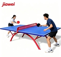 Table de ping-pong d'extérieur, modèle pliable pour la maison, imperméable, résistante à la pluie et au soleil, surface de jeu standard, haute densité