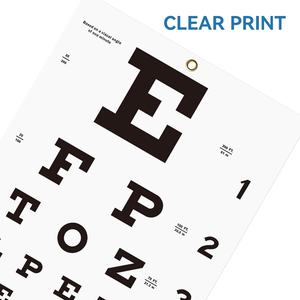 Eye Chart com Fixação Adesivo 11x22 na Parede Gráfico para Exames Oculares Médicos Office School Home Pointer Fixação Patches - Product Image 4