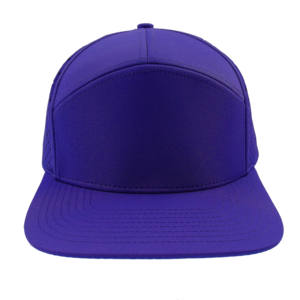 Casquette Snapback Premium en Polyester à 7 Panneaux Perforée avec Broderie Personnalisée et Trous Découpés au Laser Bleu Roi pour Tenue Décontractée Extérieure - Product Image 1