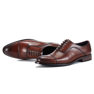 Chaussures habillées formelles pour hommes de style italien en cuir véritable, classiques, pour affaires, grandes tailles EUR 38-46, pour mariage et occasions spéciales - Product Image 2