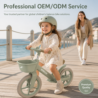 Vélo d'équilibre pour enfants de 12 pouces, fabrication directe d'usine, ODM, cadre léger en composite, frein à main, sécurité, développement de la confiance, vélo d'entraînement