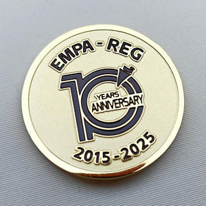 Vàng mạ điện tùy chỉnh huy chương thép không gỉ phù hiệu UV in Laser khắc đánh bóng bề mặt ứng dụng quảng cáo - Product Image 5