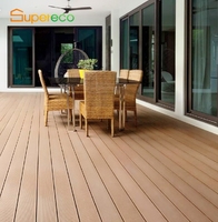 Plancher de Terrasse Extrudé Direct Usine Étanche pour Extérieur en WPC Bois Composite, Vente en Gros à Bon Prix