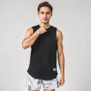 Camisetas sin mangas personalizadas al por mayor para hombre, chalecos de fitness de verano, transpirables, de secado rápido, ecológicos, lisos - Product Image 3