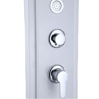 Panneaux de douche muraux en acier inoxydable, colonnes de douche cascade, système de panneaux avec fonction massage