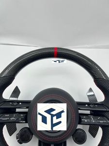 พวงมาลัยคาร์บอนไฟเบอร์สำหรับอัพเกรดรถเมอร์เซเดสเบนซ์ A-MG W117 W220 Bra-bus <span class=keywords><strong>W140</strong></span> S550 W217 CLS W257 - Product Image 4