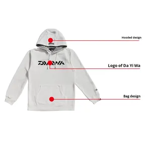 <span class=keywords><strong>DAIWA</strong></span> unisexe DE-6021CS hiver tricoté surdimensionné Fit sweat à capuche veste décontracté pêche vêtements hommes sweats à capuche sweats - Product Image 4